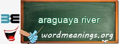 WordMeaning blackboard for araguaya river
